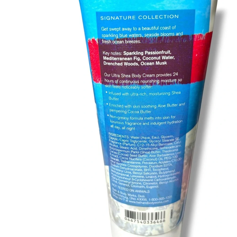 Bath & Body Works Mediterranean Blue Waters Body Cream & Shower Gel Set New